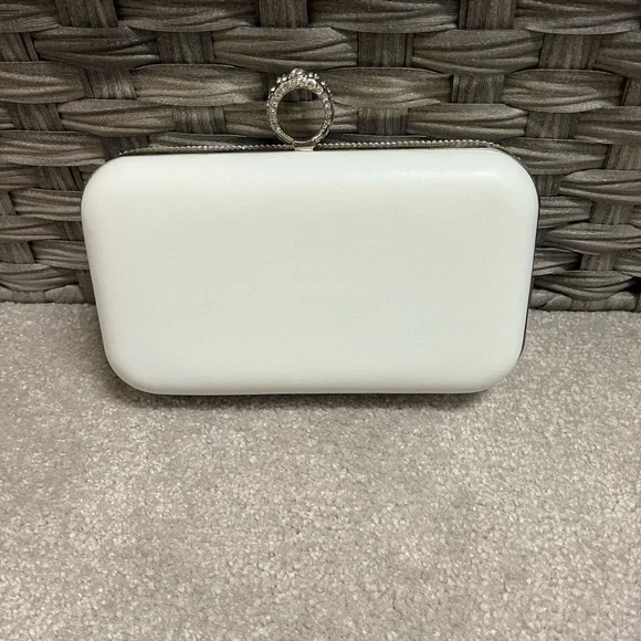 BRIDE beaded white clutch purse bag “bridal” wedding - Picture 2 of 5